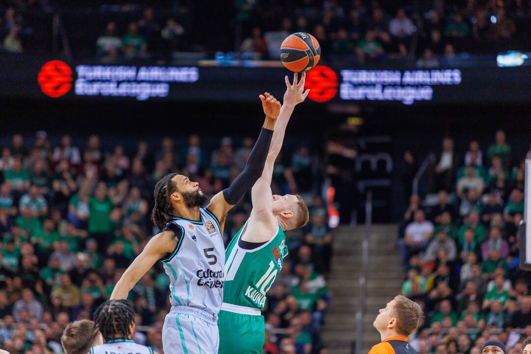 Eurolyga: Kauno „Žalgiris“ – Valensijos „Basket“ 95:74