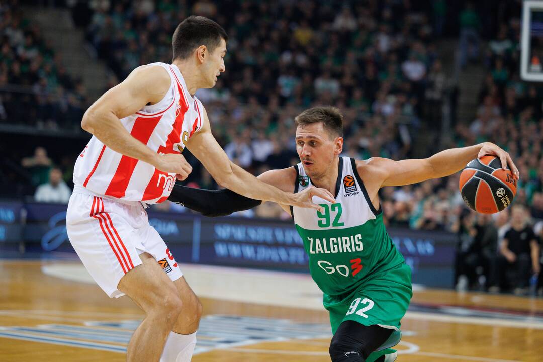 Eurolyga: Kauno „Žalgiris“  –  Belgrado „Crvena Zvezda“ 79:74