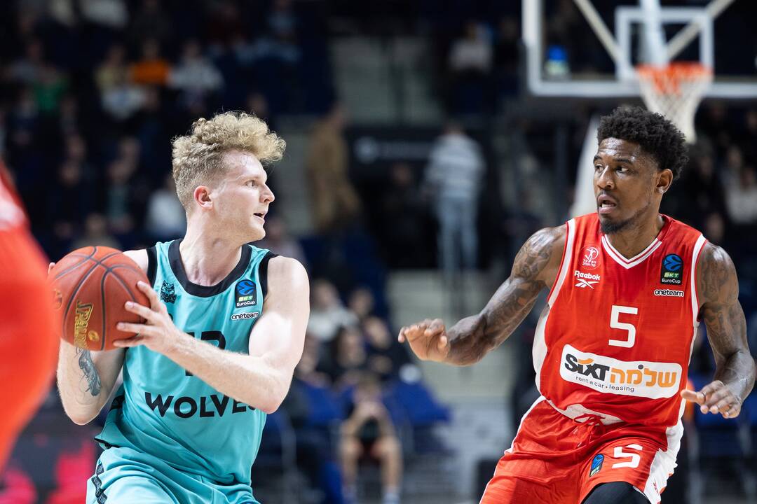 Europos taurė: Vilniaus „Wolves“ – Tel Avivo „Hapoel“ 81:89