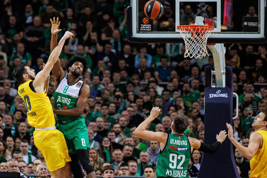 Eurolyga: Kauno „Žalgiris“  –  „Barcelona“ 80:85