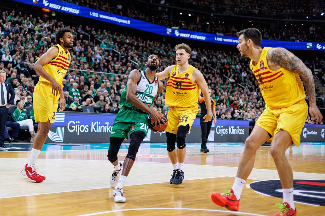 Eurolyga: Kauno „Žalgiris“  –  „Barcelona“ 80:85