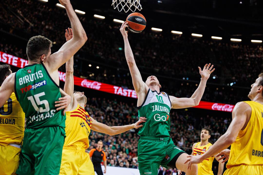 Eurolyga: Kauno „Žalgiris“  –  „Barcelona“ 80:85