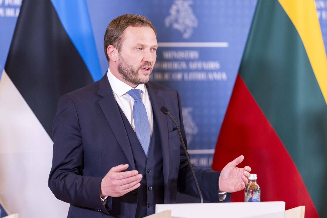 G. Landsbergio, Estijos, Latvijos, Prancūzijos bei Ukrainos ministrų spaudos konferencija