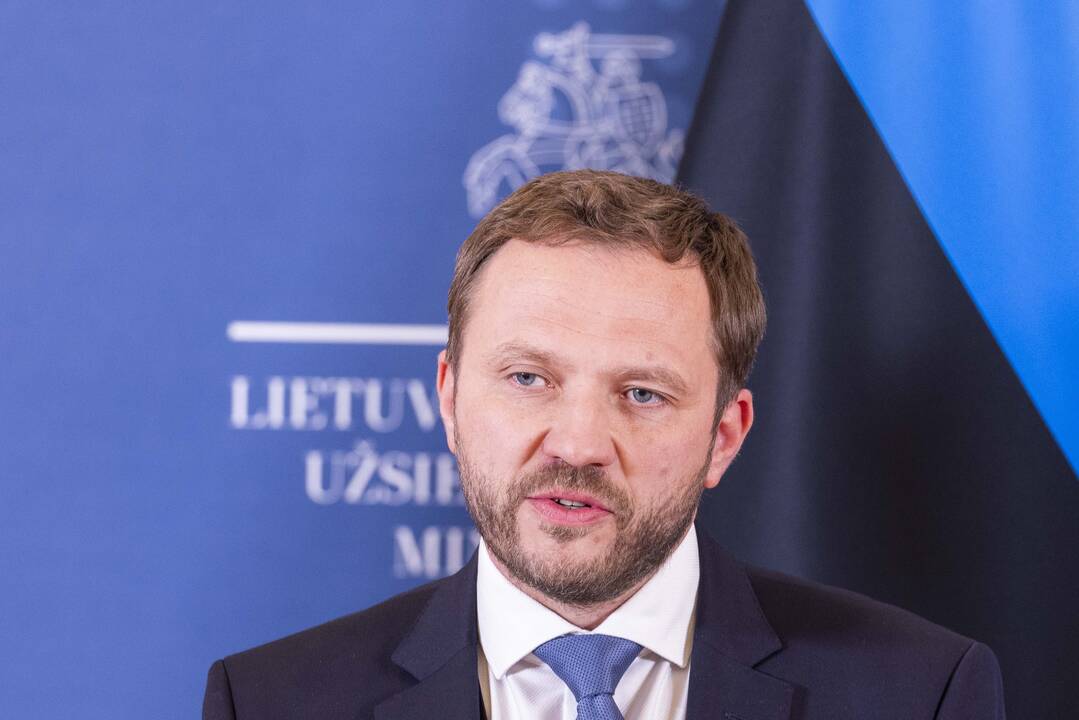 G. Landsbergio, Estijos, Latvijos, Prancūzijos bei Ukrainos ministrų spaudos konferencija