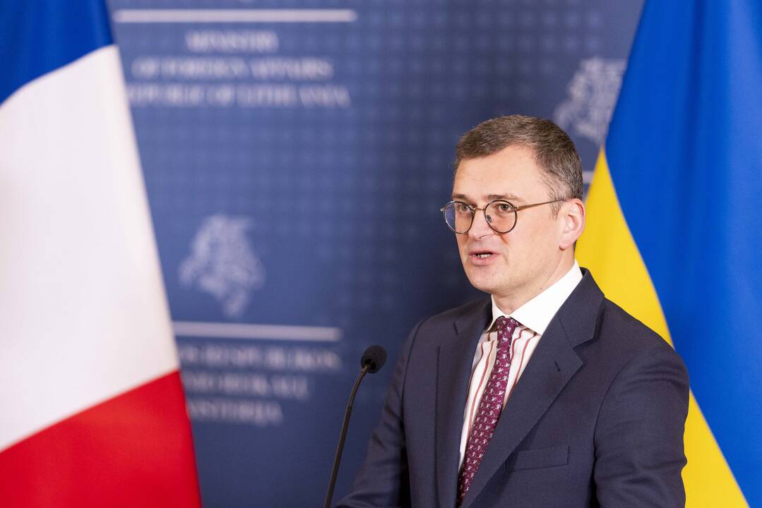 G. Landsbergio, Estijos, Latvijos, Prancūzijos bei Ukrainos ministrų spaudos konferencija