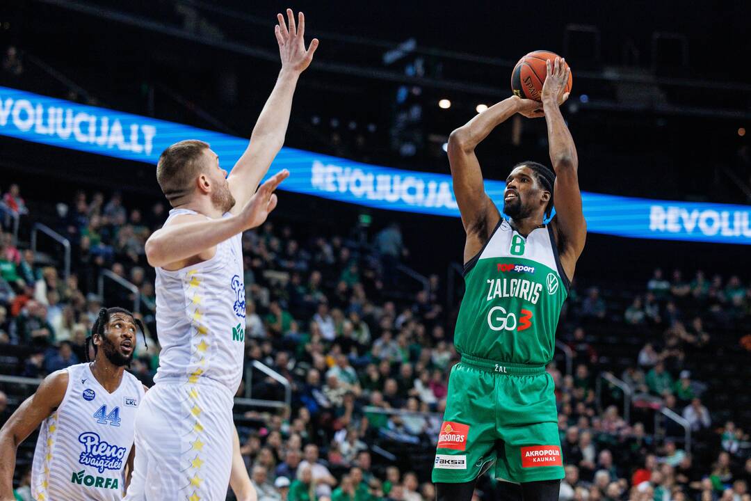 LKL:  Kauno „Žalgiris“ – Pasvalio „Pieno žvaigždės“ 97:77