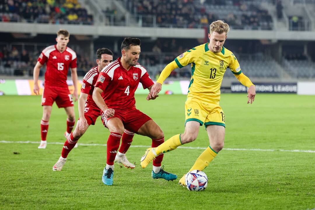 UEFA Tautų lygos rungtynės: Lietuva – Gibraltaras 1:0