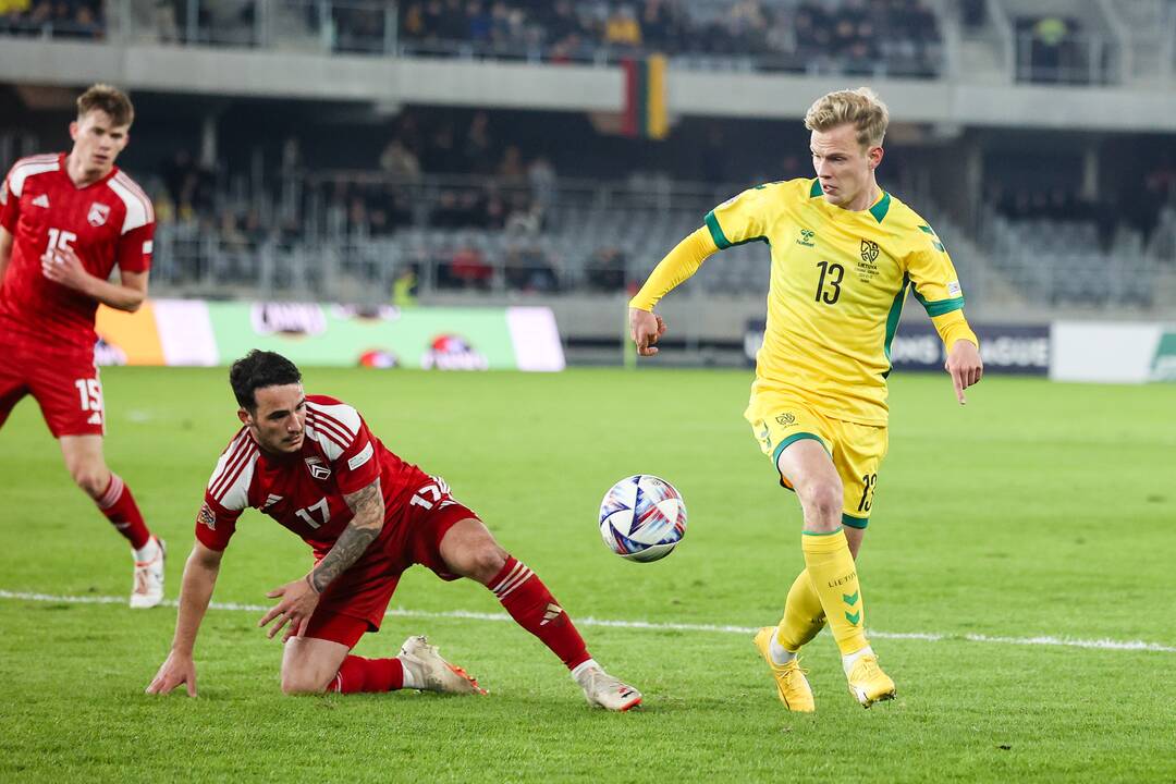 UEFA Tautų lygos rungtynės: Lietuva – Gibraltaras 1:0