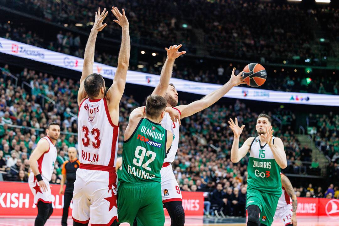 Eurolyga: Kauno „Žalgiris“ – Milano „EA7 Emporio Armani“ 87:73