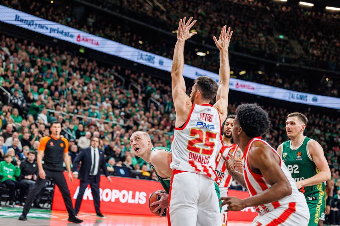 Eurolyga: Kauno „Žalgiris“ – Pirėjo „Olympiacos“ 85:92