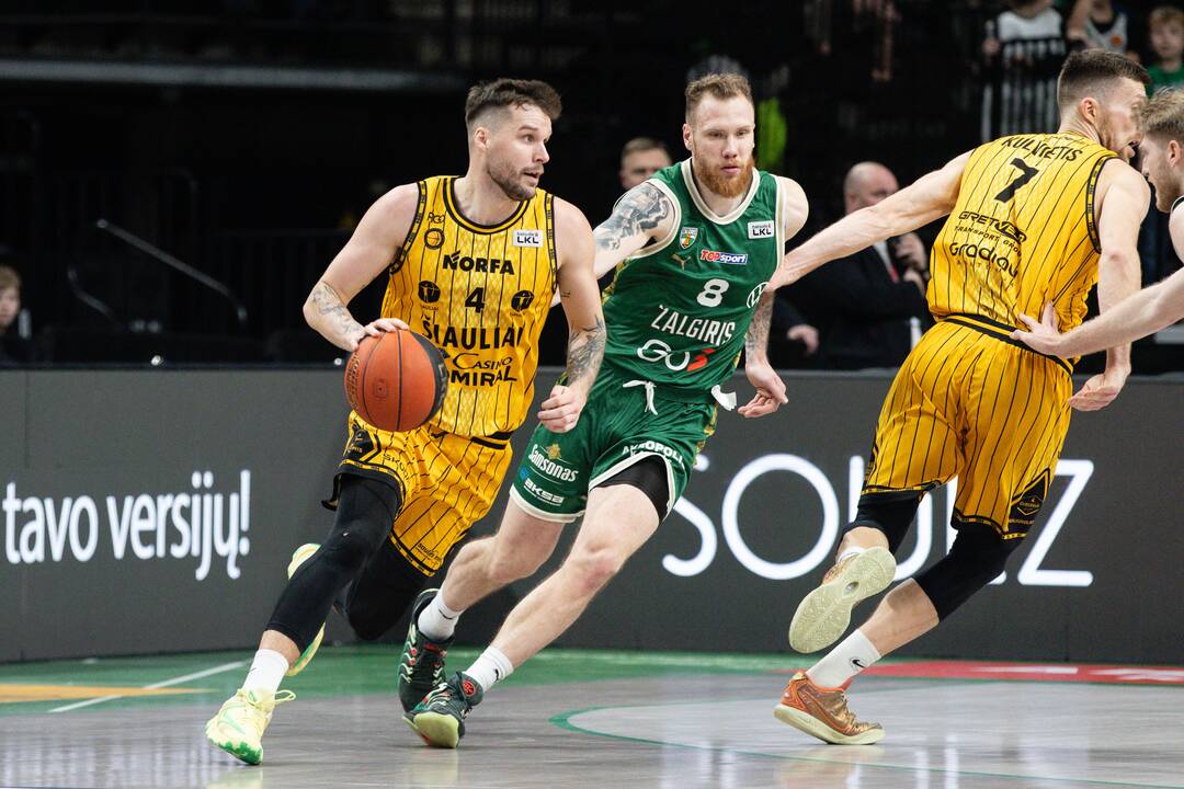 KMT ketvirtfinalis: „Žalgiris“ – „Šiauliai“ 92:85