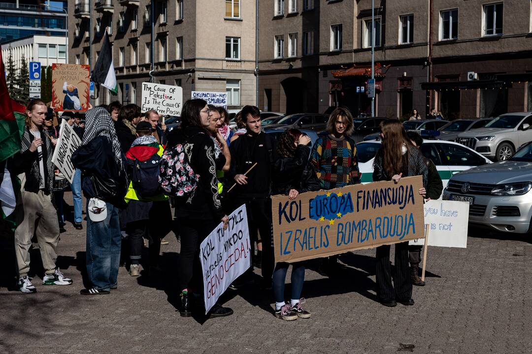 Protesto eisena „Už laisvą Palestiną“