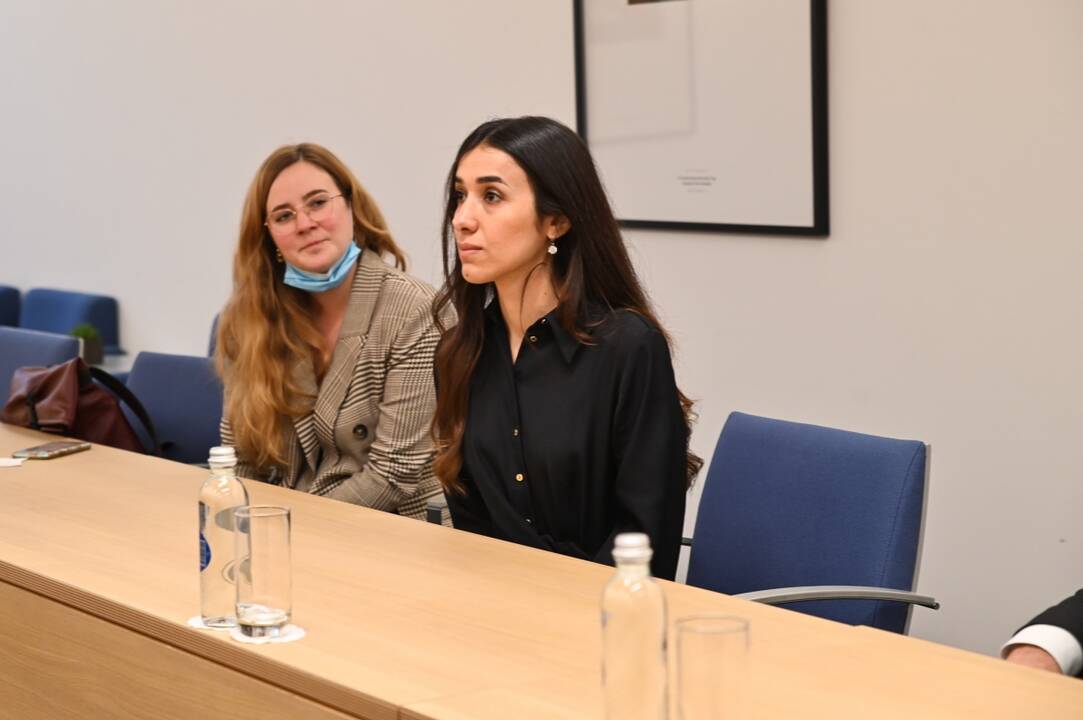  Nadia Murad ir Gabrielius Landsbergis