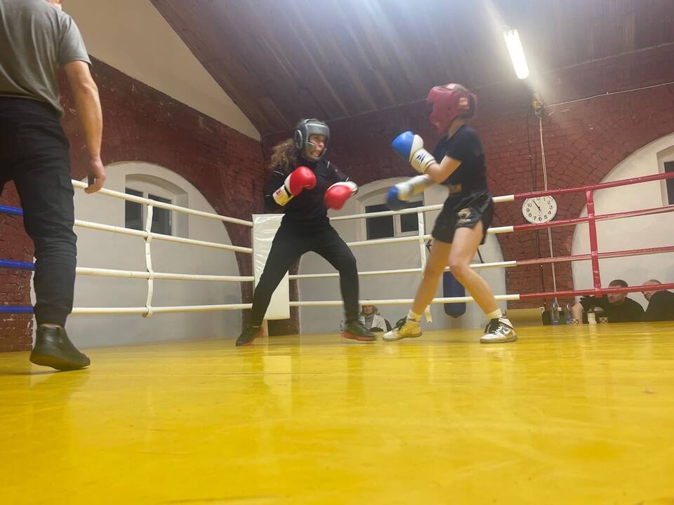 Varžovai: „Semipro“ lygos turnyre kovojo olimpinių svorio kategorijų boksininkai.