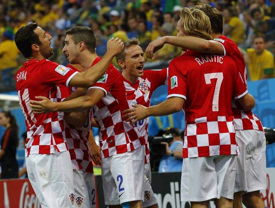 Pasaulio futbolo čempionato rungtynės: Brazilija-Kroatija