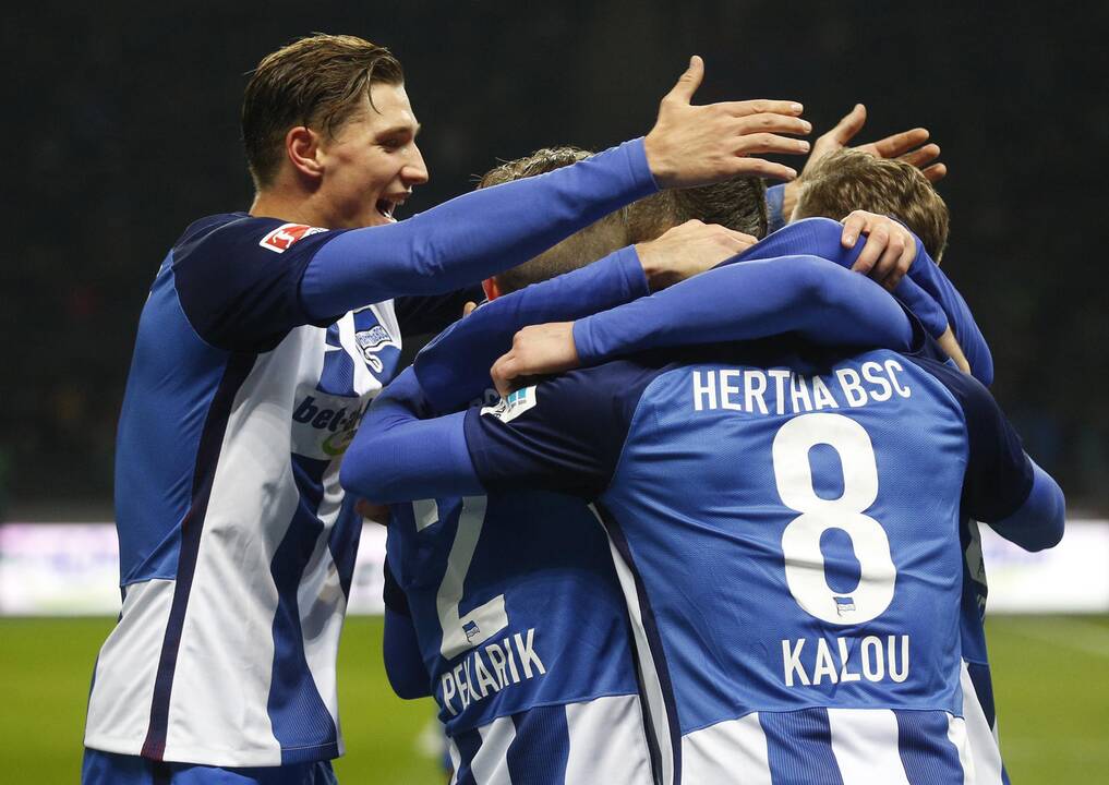 "Hertha" futbolininkai pakilo į trečią „Bundesligos“ vietą