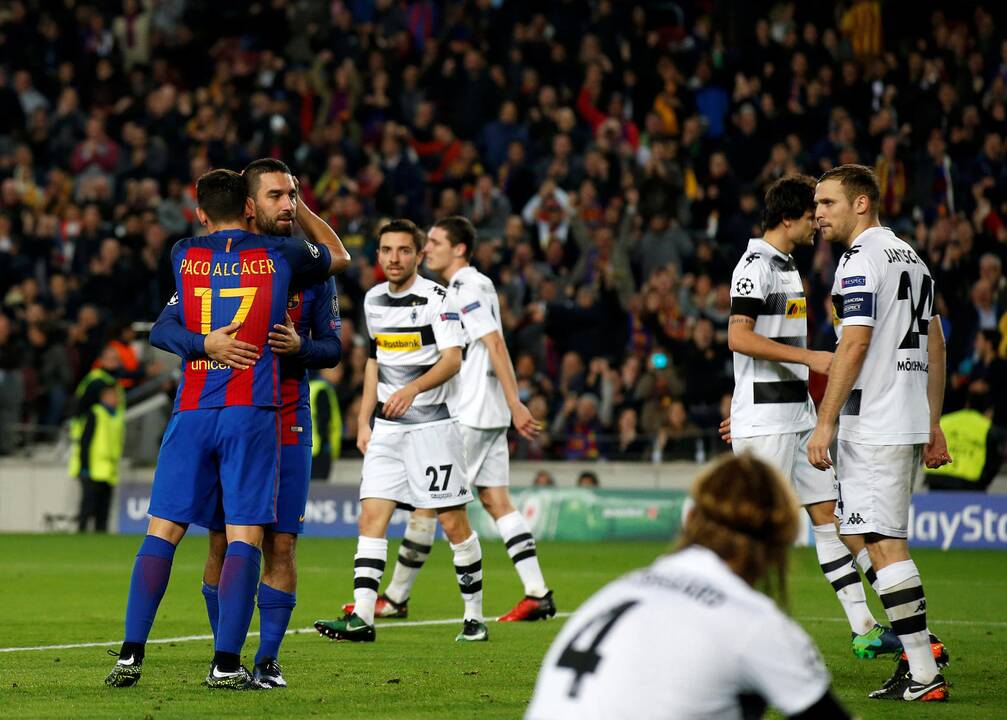 "Barcelona" net 4:0 sutriuškino "Borussia" futbolininkus
