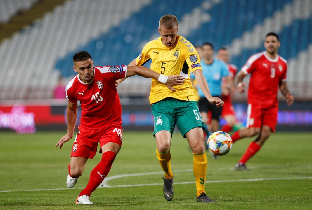 Europos futbolo čempionato atranka: Serbija – Lietuva 4:1