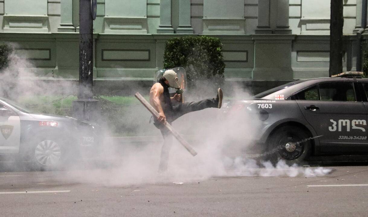 Protestai Tbilisyje 