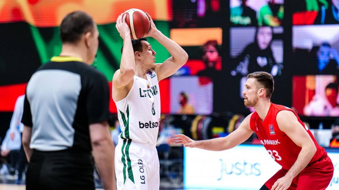 Europos krepšinio čempionato atranka: Lietuva – Danija 77:76