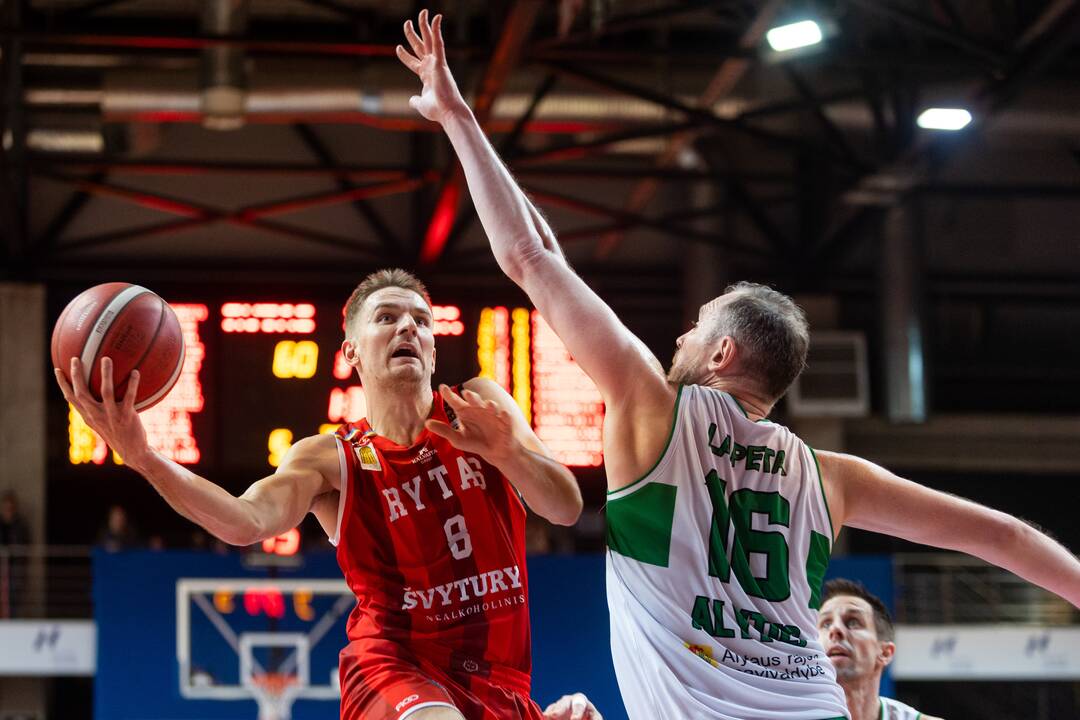 LKL ketvirtfinalis: Vilniaus „Rytas“ – Alytaus „Dzūkija“ 87:59