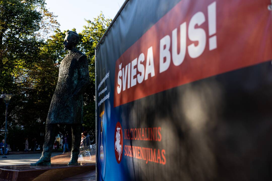 Nacionalinio susivienijimo surengta protesto akcija