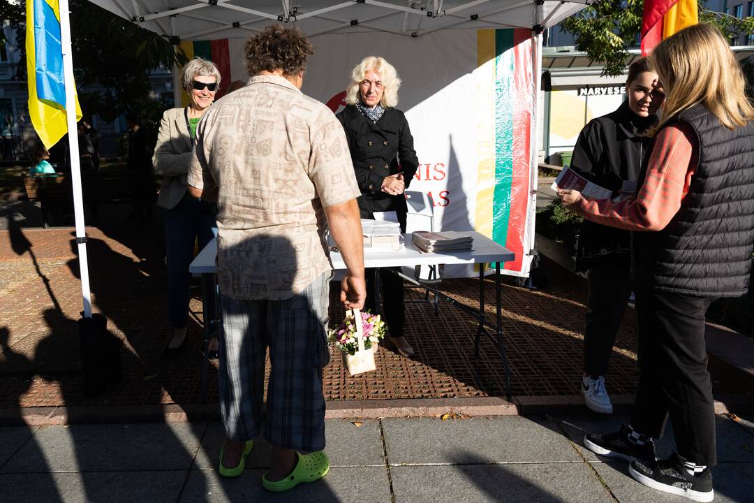 Nacionalinio susivienijimo surengta protesto akcija