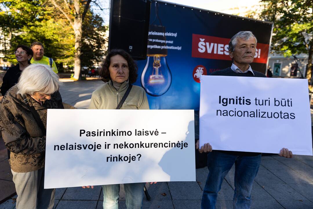 Nacionalinio susivienijimo surengta protesto akcija