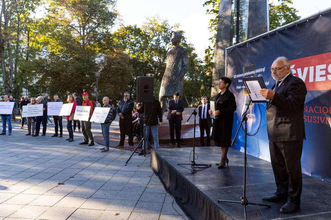 Nacionalinio susivienijimo surengta protesto akcija