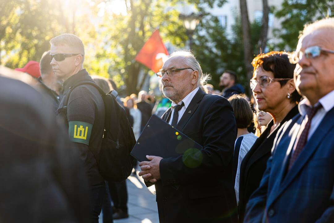 Nacionalinio susivienijimo surengta protesto akcija