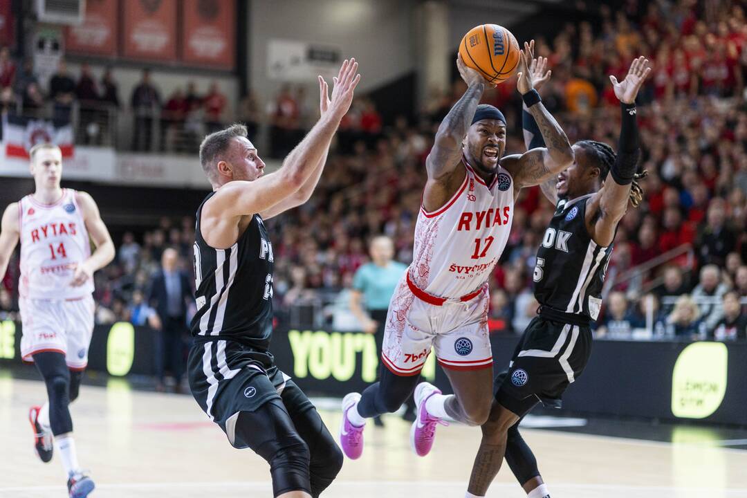 FIBA Čempionų lyga: Vilniaus „Rytas“ – Salonikų PAOK 82:63