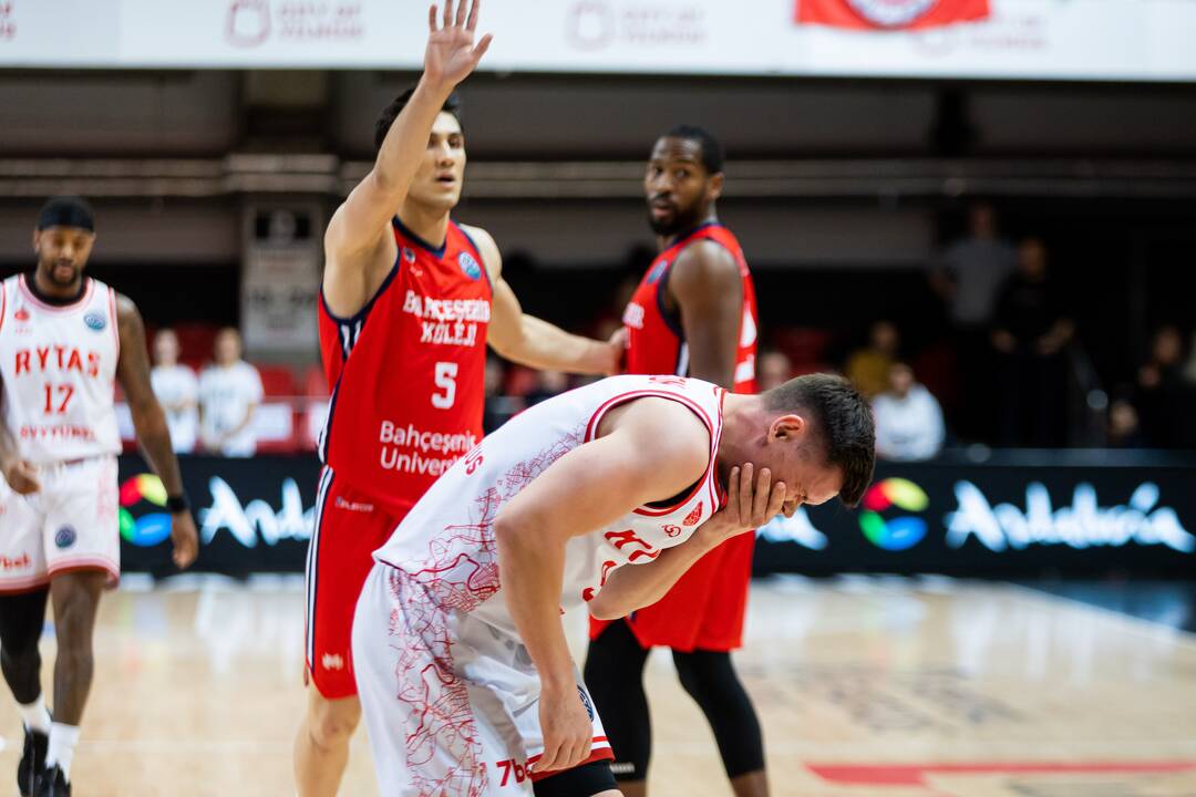 FIBA Čempionų lyga: „Rytas“ – „Bahcesehir Koleji“ 95:88