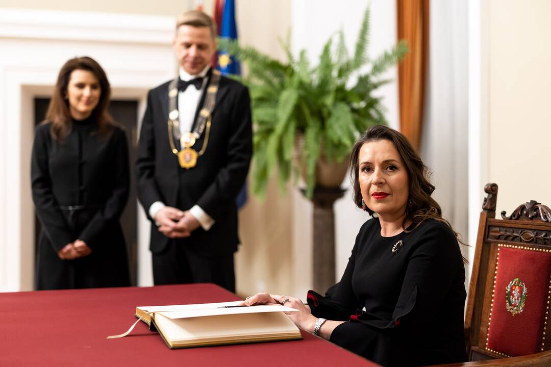 Vilniaus miesto garbės pilietės vardo suteikimo rašytojai K. Sabaliauskaitei ceremonija