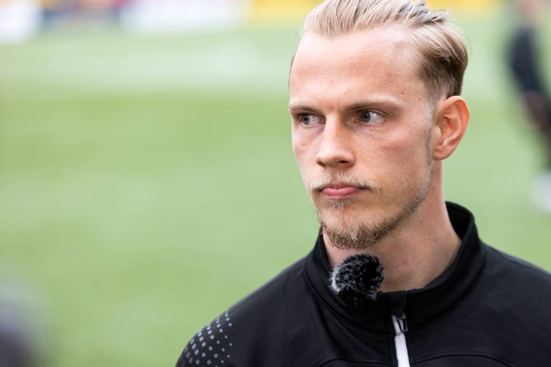 Lietuvos vyrų futbolo rinktinės treniruotė prieš dvikovą su Serbijos rinktine