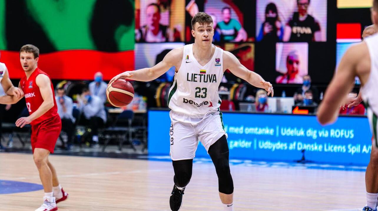 Europos krepšinio čempionato atranka: Lietuva – Danija 77:76