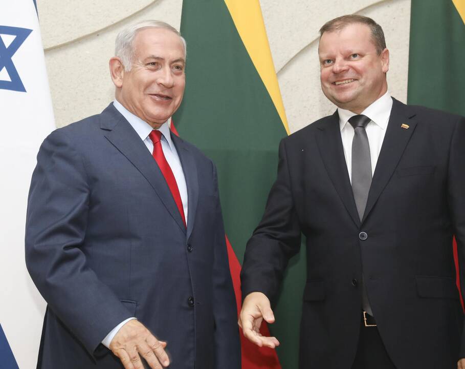 Izraelio premjero B. Netanyahu vizitas Lietuvoje