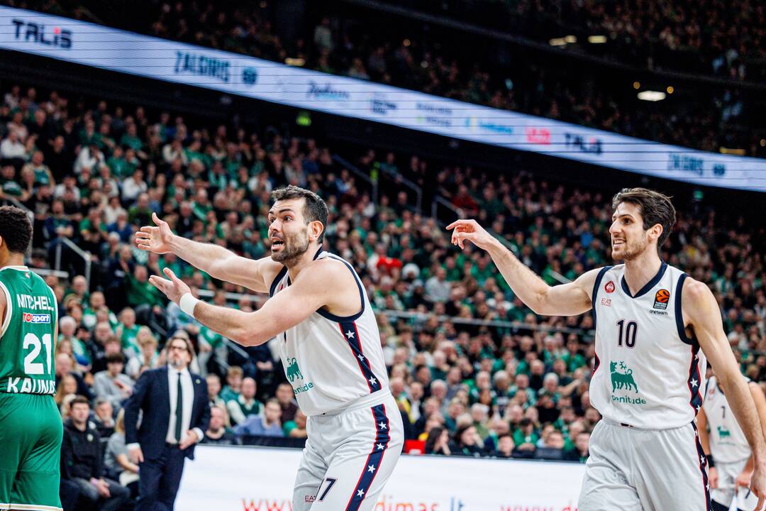 Eurolyga: Kauno „Žalgiris“ – Milano „Emporio Armani“ 87:89