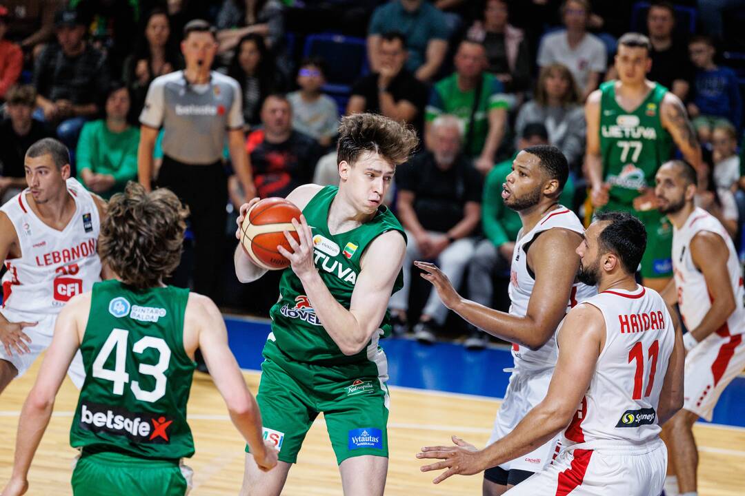 Kontrolinės krepšinio rungtynės: Lietuva – Libanas 100:71