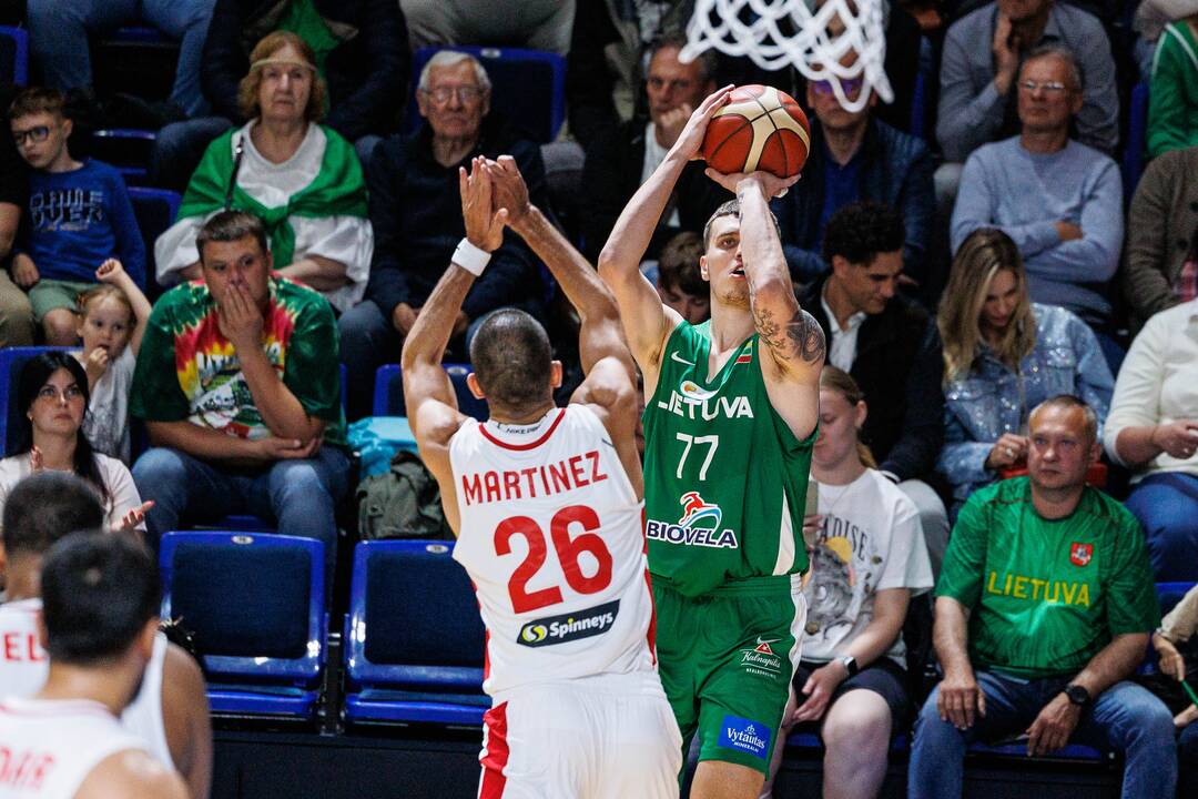 Kontrolinės krepšinio rungtynės: Lietuva – Libanas 100:71