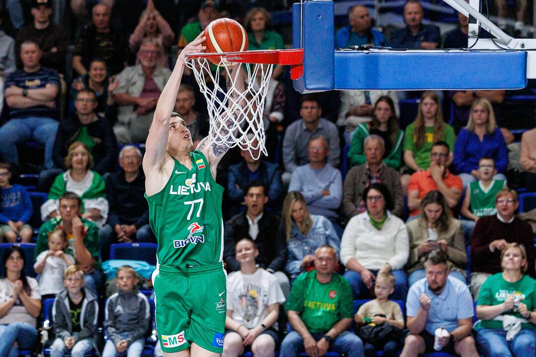 Kontrolinės krepšinio rungtynės: Lietuva – Libanas 100:71