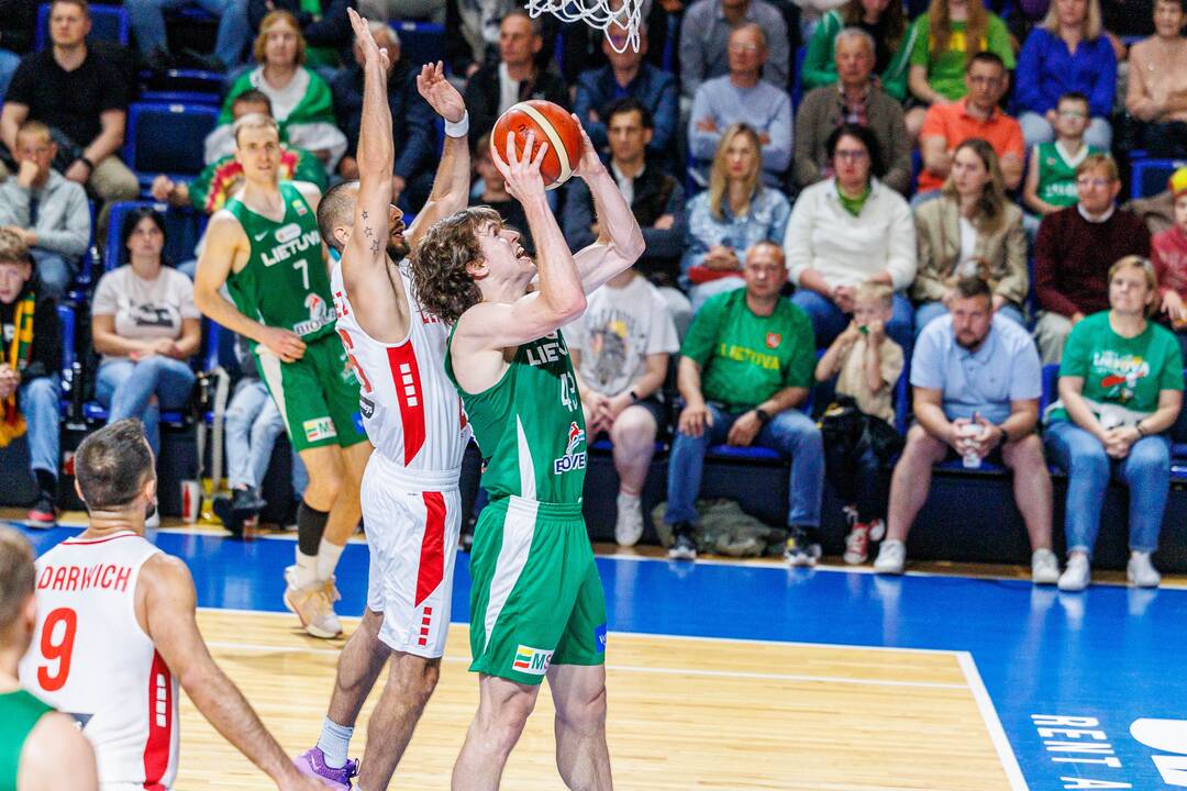 Kontrolinės krepšinio rungtynės: Lietuva – Libanas 100:71