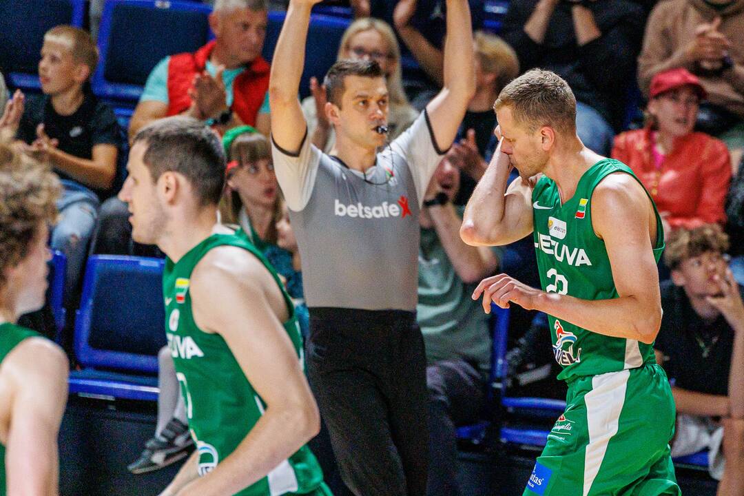 Kontrolinės krepšinio rungtynės: Lietuva – Libanas 100:71