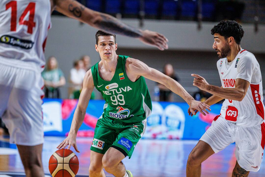 Kontrolinės krepšinio rungtynės: Lietuva – Libanas 100:71