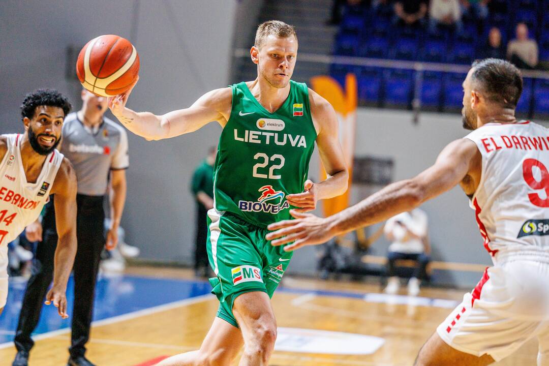 Kontrolinės krepšinio rungtynės: Lietuva – Libanas 100:71