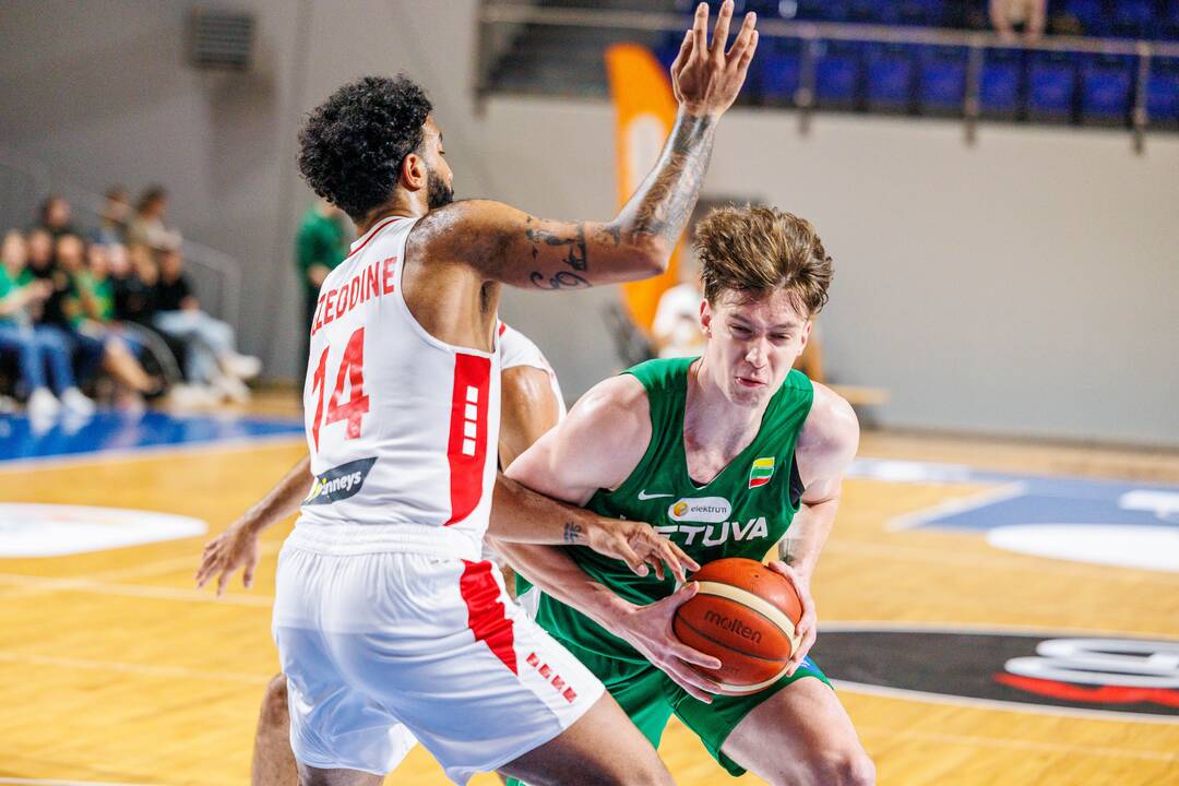 Kontrolinės krepšinio rungtynės: Lietuva – Libanas 100:71