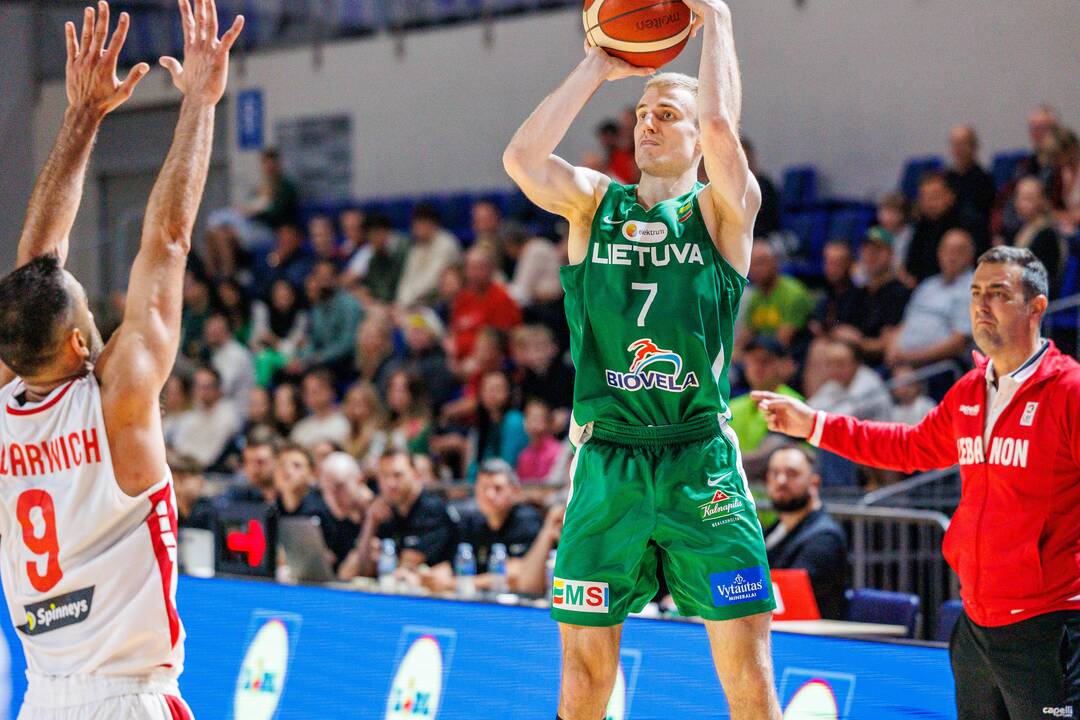 Kontrolinės krepšinio rungtynės: Lietuva – Libanas 100:71