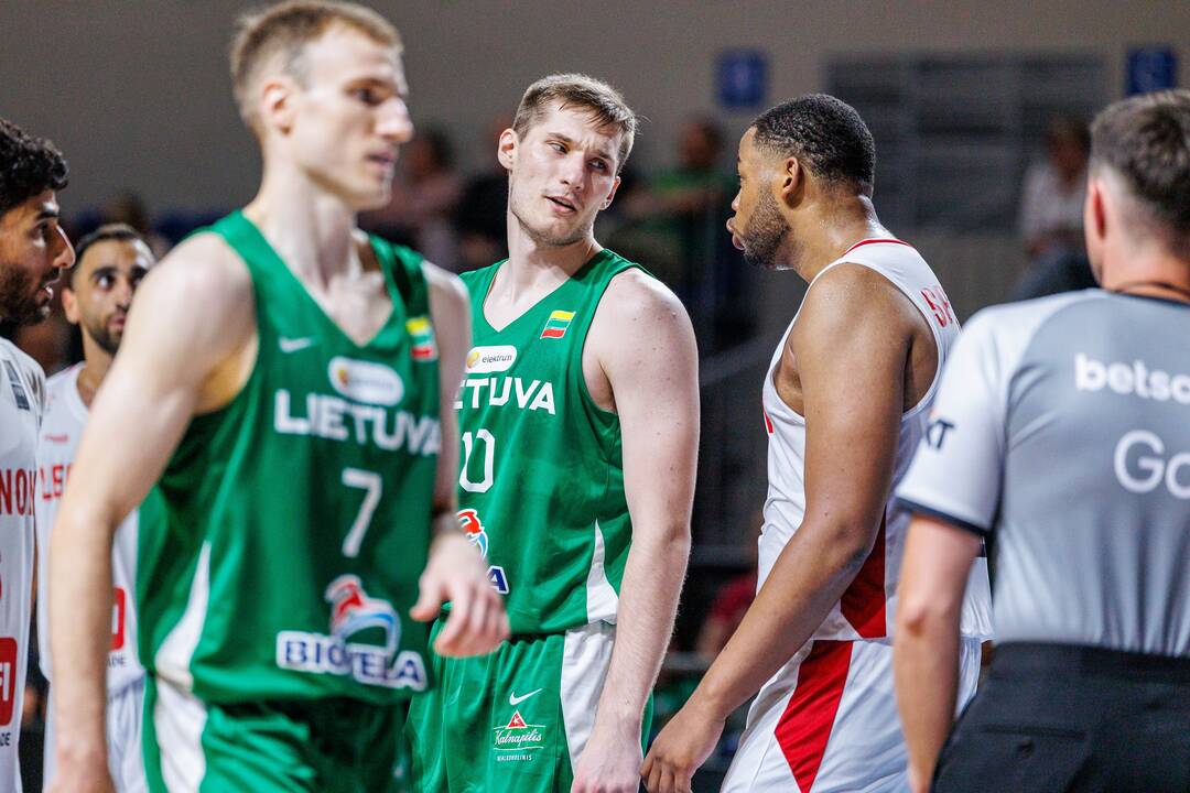 Kontrolinės krepšinio rungtynės: Lietuva – Libanas 100:71