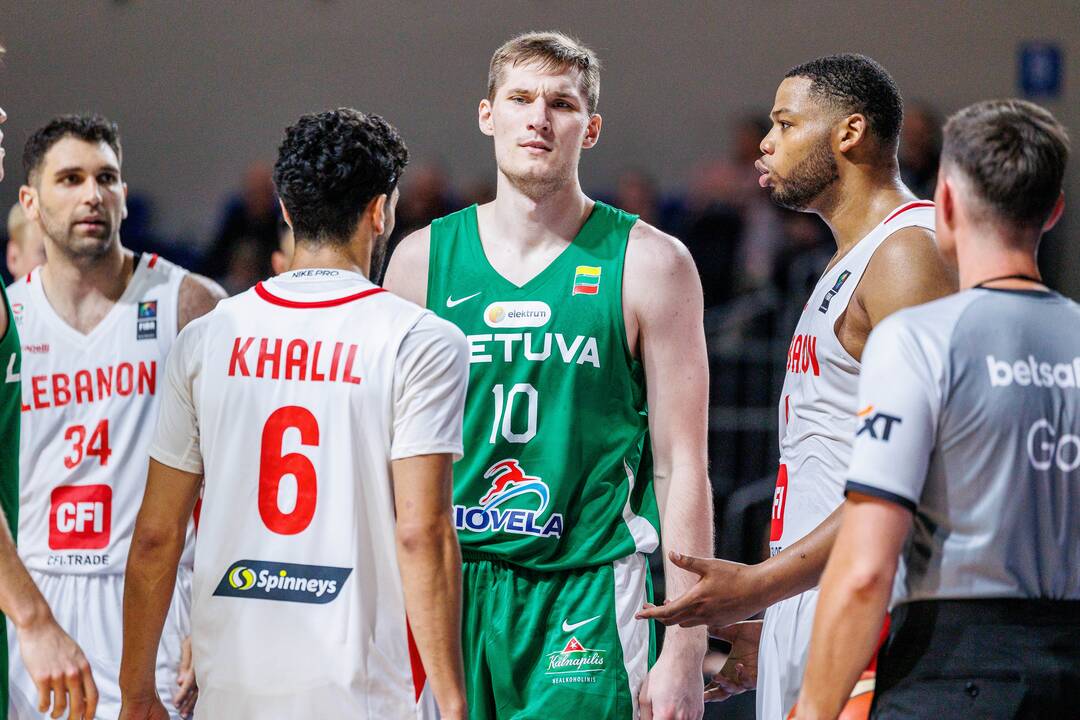 Kontrolinės krepšinio rungtynės: Lietuva – Libanas 100:71