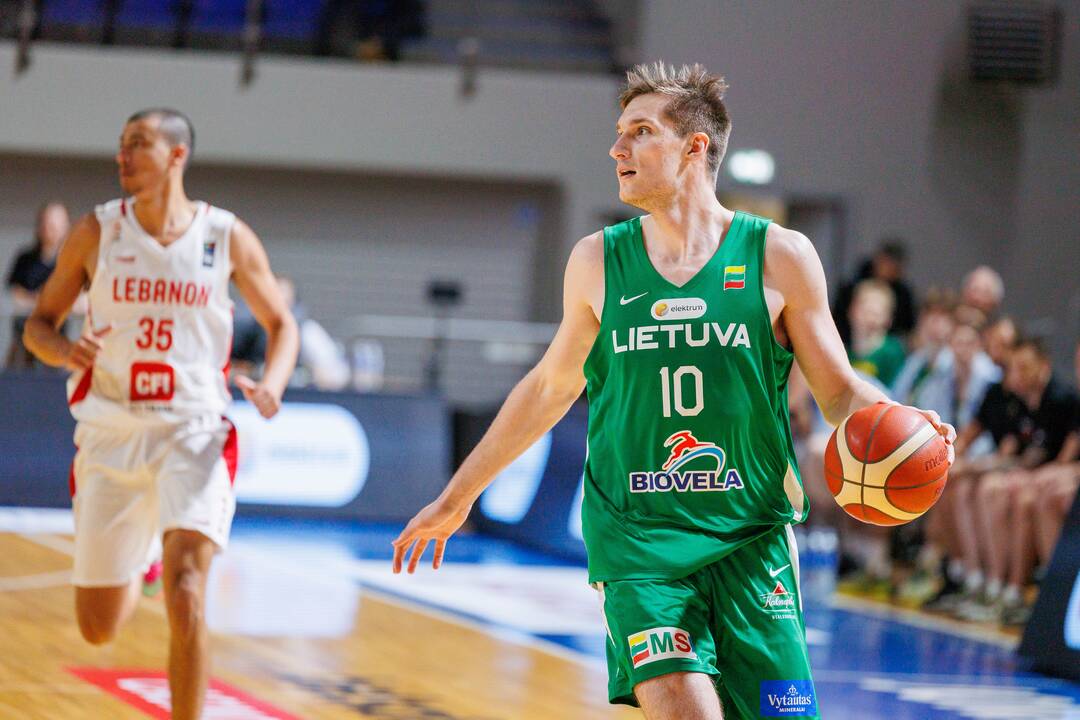 Kontrolinės krepšinio rungtynės: Lietuva – Libanas 100:71