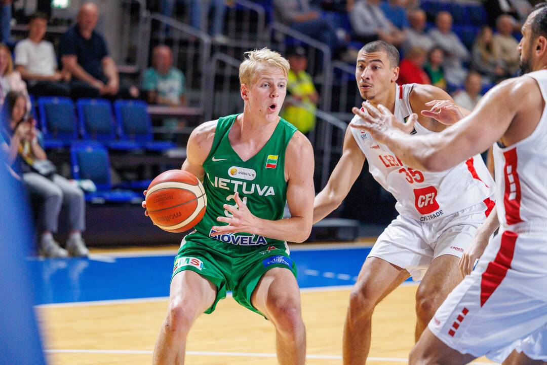 Kontrolinės krepšinio rungtynės: Lietuva – Libanas 100:71